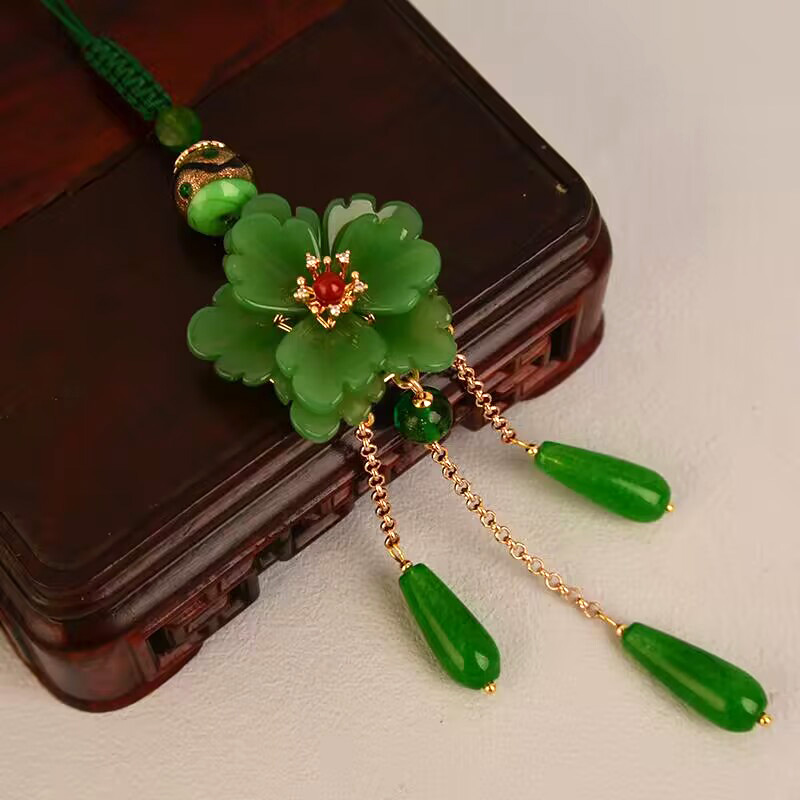 旗袍压襟挂件流苏古风精致复古汉服衣服衣襟挂饰古典吊坠配饰女