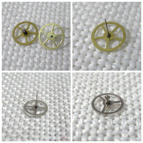 手表配件机芯自动钢轮螺丝中心