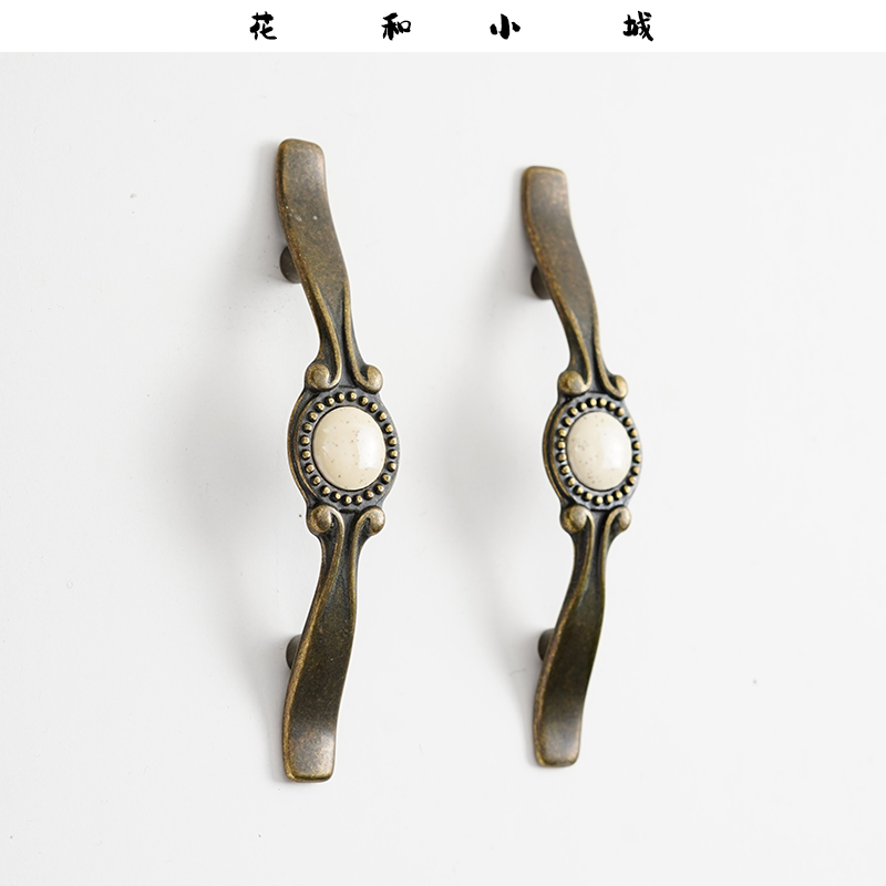 美式复古76mm陶瓷小拉手