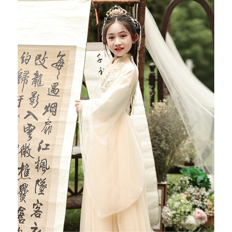 女童汉服新款超仙甜美飘逸古装中汉服