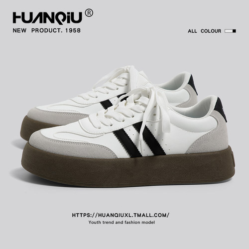 环球厚底德训鞋情侣款男女鞋秋季潮流百搭鞋子男鞋休闲运动板鞋子