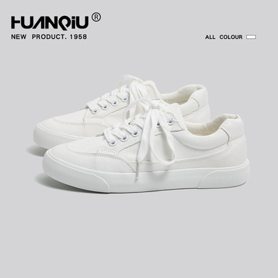 环球帆布鞋女款配裙子薄底2025新款软底不累脚透气低帮休闲板鞋子