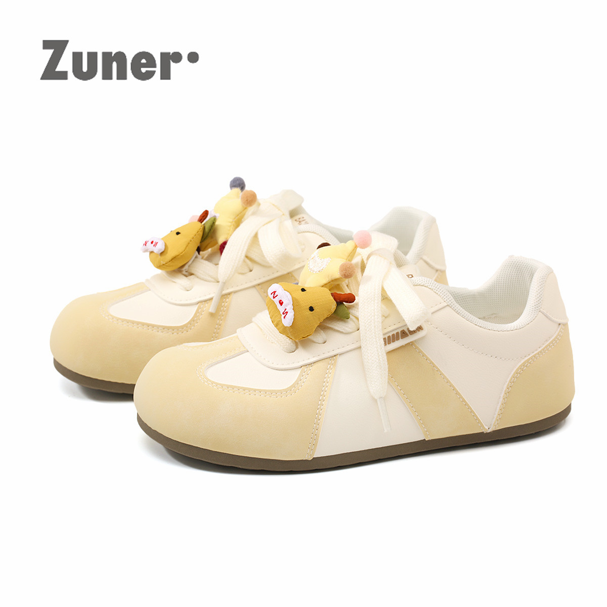 尊儿可爱水果挂件德训鞋女2026春季新款卡通小众学生休闲百搭板鞋,女鞋,德训鞋,淘宝优惠券,粉丝福利购,淘宝优惠卷