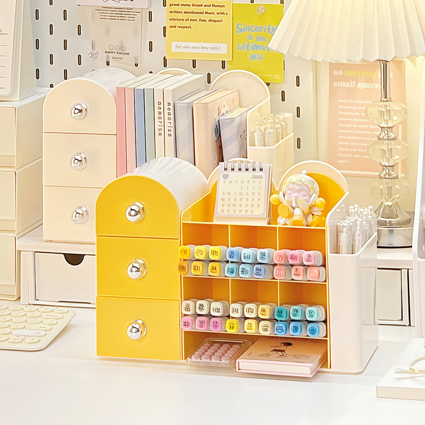 桌面笔筒收纳盒斜插式学生书桌文具书本整理盒马克笔桶书立置物架,收纳整理,桌面收纳盒,淘宝优惠券,粉丝福利购,淘宝优惠卷