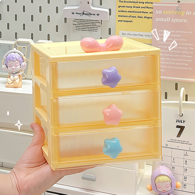 桌面收纳盒抽屉式学生小整理盒