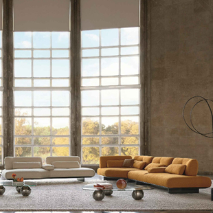 法国Roche Bobois沙发设计师复刻罗奇堡PROPOS客厅布艺组合皮沙发