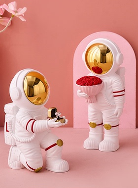 树脂北欧风格客厅宇航员摆件