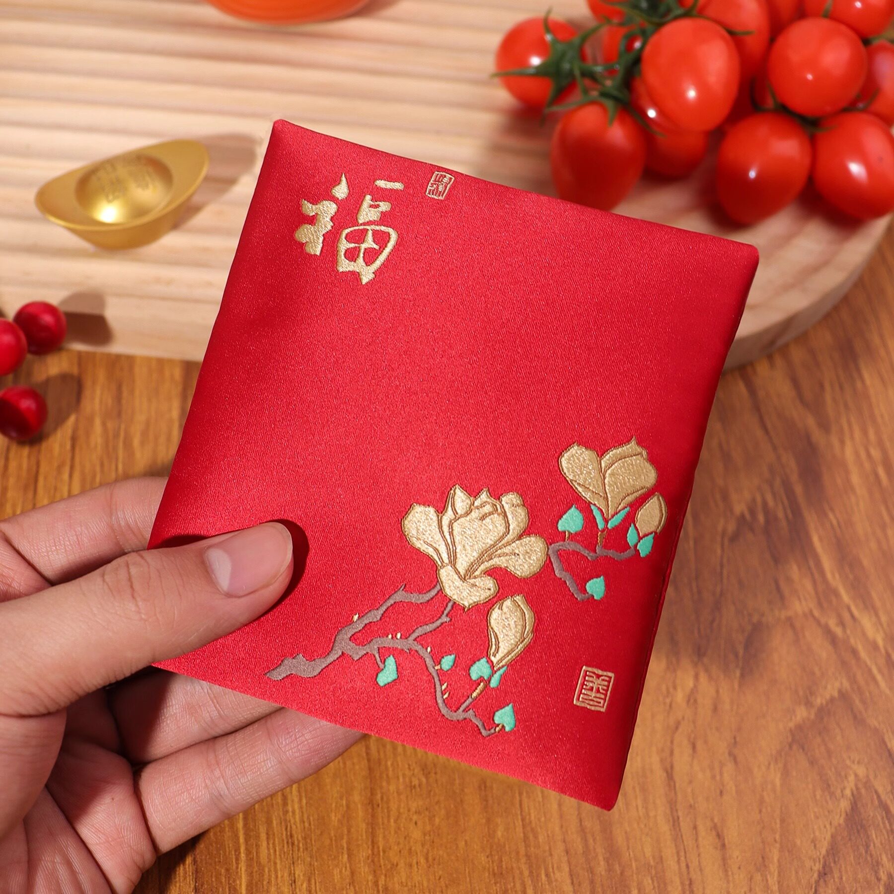新款布艺红包中式婚礼新年袋高端