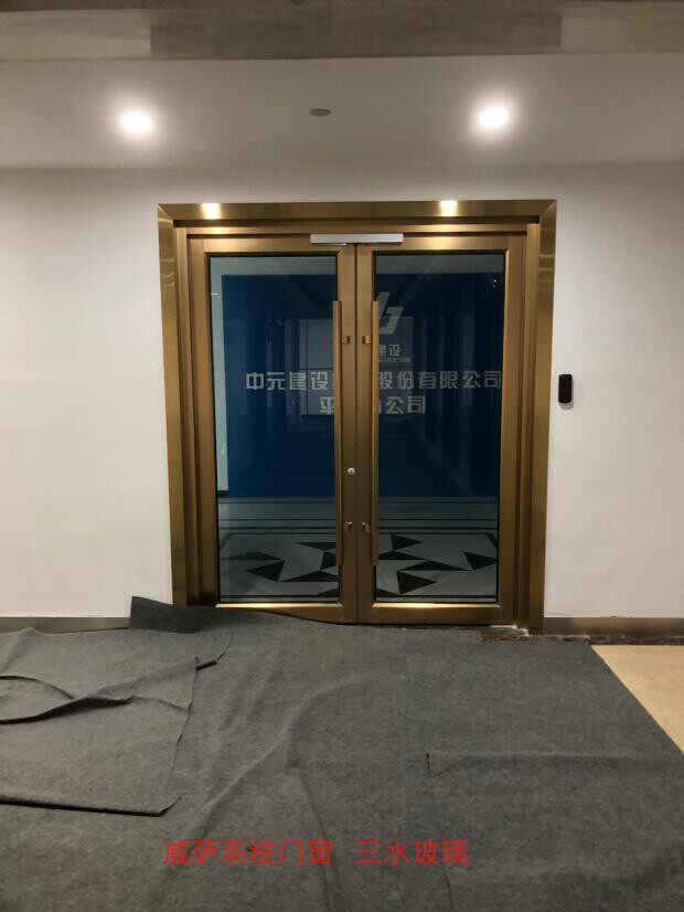 肯德基门铝型材门地弹簧门