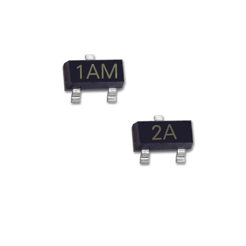 贴片三极管mmbt3904/3906 2n3904/3906 1am/2a sot-23 (50个)