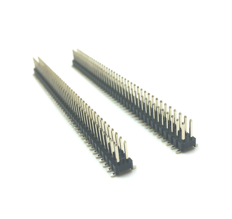 54mm 贴片排针 双排排针 2*40p 表贴式smt镀金