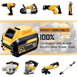 适用Dewalt得伟60V锂电池包手电钻DCB606 DCB609德伟电动工具电池