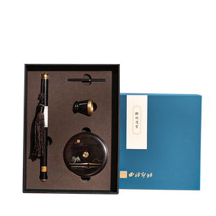 西泠印象西湖十景香插断桥残雪雷峰夕照创意香器杭州旅游纪念品檀香线香高端香座香立国风文创黄铜木质