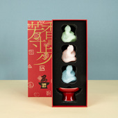 西泠味道 芳香寸步2025蛇年生肖香氛礼盒香薰蜡烛家用卧室室内持久熏香安神助眠小众高级女生文创礼物伴手礼