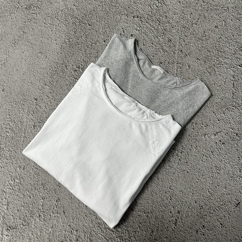 中长款白色t恤女2025新款秋款百搭纯棉大版内搭上衣显瘦打底衫女