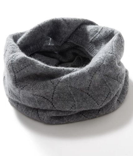 2023秋冬新款100%纯澳毛保暖针织围巾男女加厚护颈围脖套头脖套