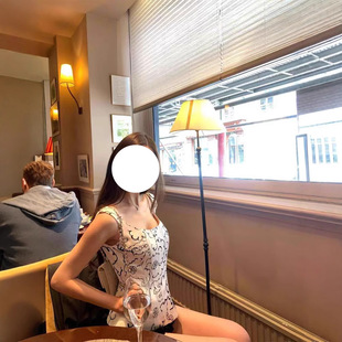 早安樊樊 开版印花中古小香鱼骨胸衣女夏季气质掐腰显瘦背心吊带