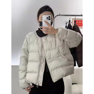 保暖洋气圆领棉服女装2026年冬季新款短款时尚百搭别致加厚外套潮