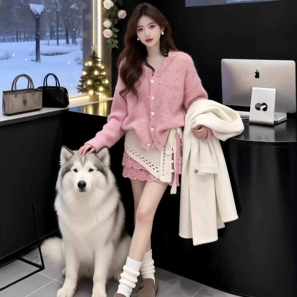 深冬季女装2026新款超火穿搭配一整套巨好看的韩系漂亮两件套