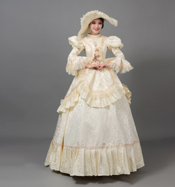 出租欧洲古典服饰英国皇室公主裙罗密欧与朱丽叶话剧戏服欧式礼服