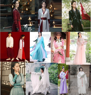 出租古装女侠客影视戏服有翡三生三世花千骨同款仙女飘逸汉服租赁