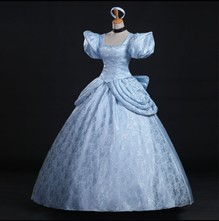 大人万圣节COS服出租迪士尼公主裙灰姑娘仙蒂公主辛德瑞拉宫廷服