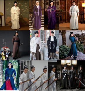 出租汉服男装盔甲锦衣卫至尊宝古装侠客书生演出服圆领袍宋朝官服