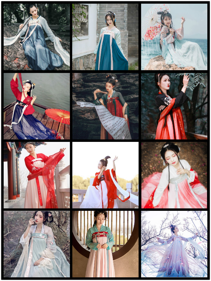出租古装七仙女董永牛郎织女七夕演出服嫦娥飘逸襦裙唐朝丫鬟汉服