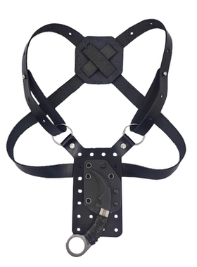 隐蔽式贴身肩套背带刀套搭载板背带植鞣皮革Bastinelli巴斯蒂内利