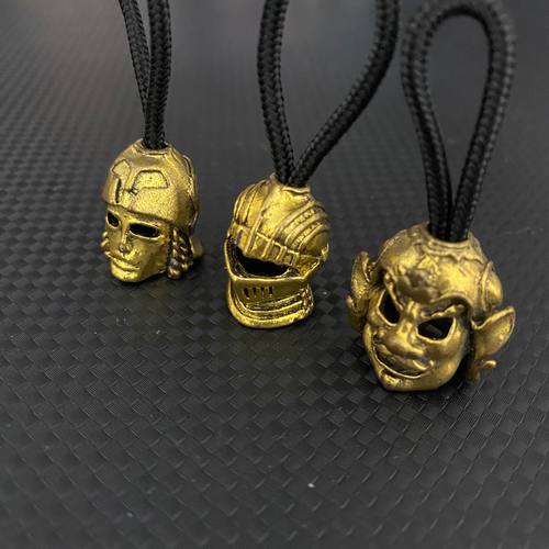 户外EDC工具伞绳吊坠尾绳扣钥匙挂件DIY编织锌合金刀坠装饰挂坠子