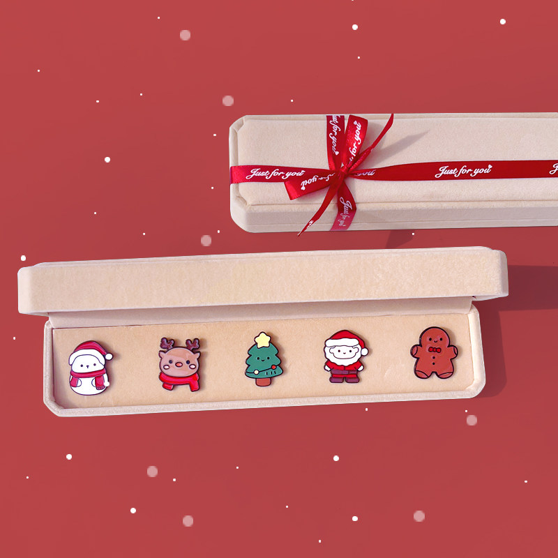 新年元旦礼物女生送闺蜜实用男生小礼品朋友老外胸针平安夜伴手礼