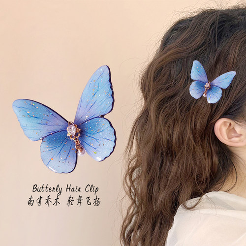 少女少蝴蝶发夹套装送女生