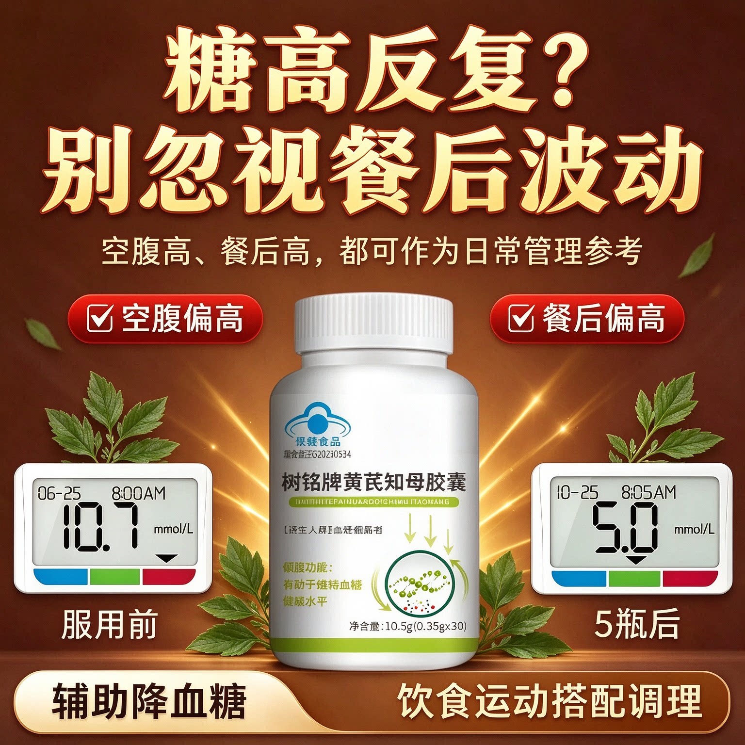 平衡宝黄芪知母胶囊血糖不飙升