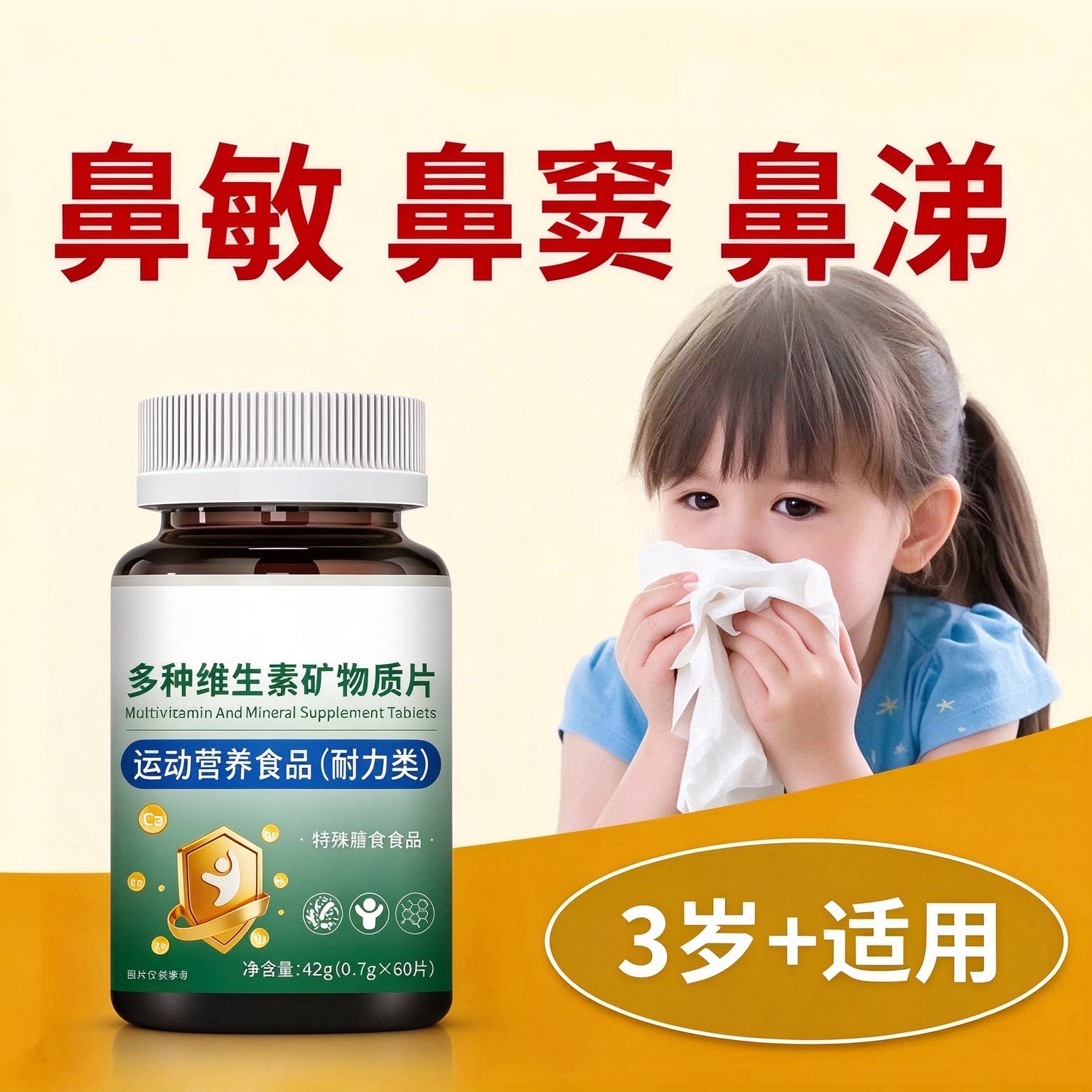 SLIFORT硒片多维护鼻抗敏60粒