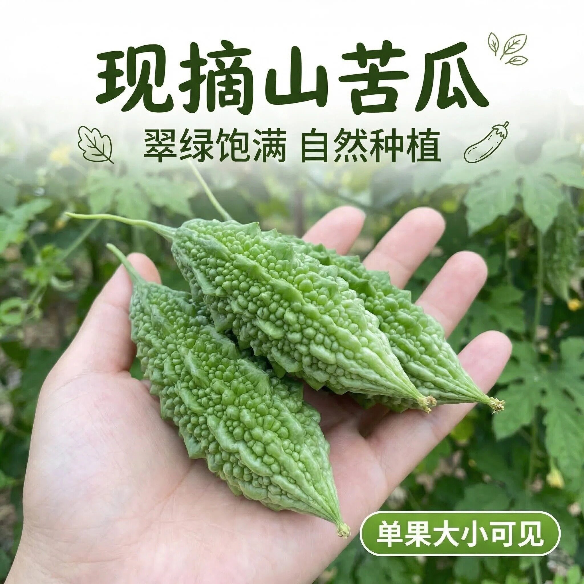 山苦瓜现摘现发福建野苦瓜迷你小苦瓜无农残新鲜蔬菜当季炖煲汤品