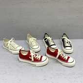 2026春季 帆布鞋 新款 圆头休闲板鞋 欧货布面系带厚底时尚 欧洲站女鞋