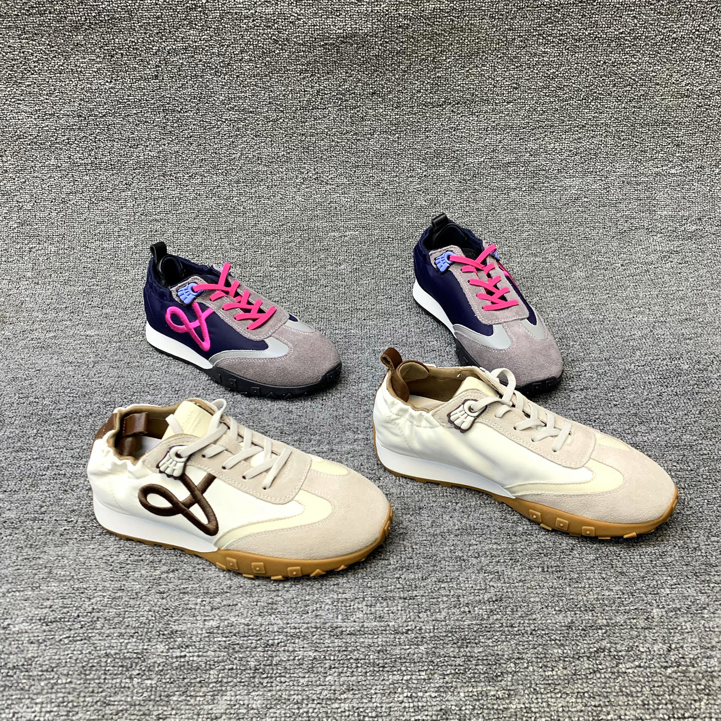 欧洲站女鞋2026春季新款欧货磨砂皮系带防滑厚底拼色休闲鞋德训鞋,女鞋,德训鞋,淘宝优惠券,粉丝福利购,淘宝优惠卷