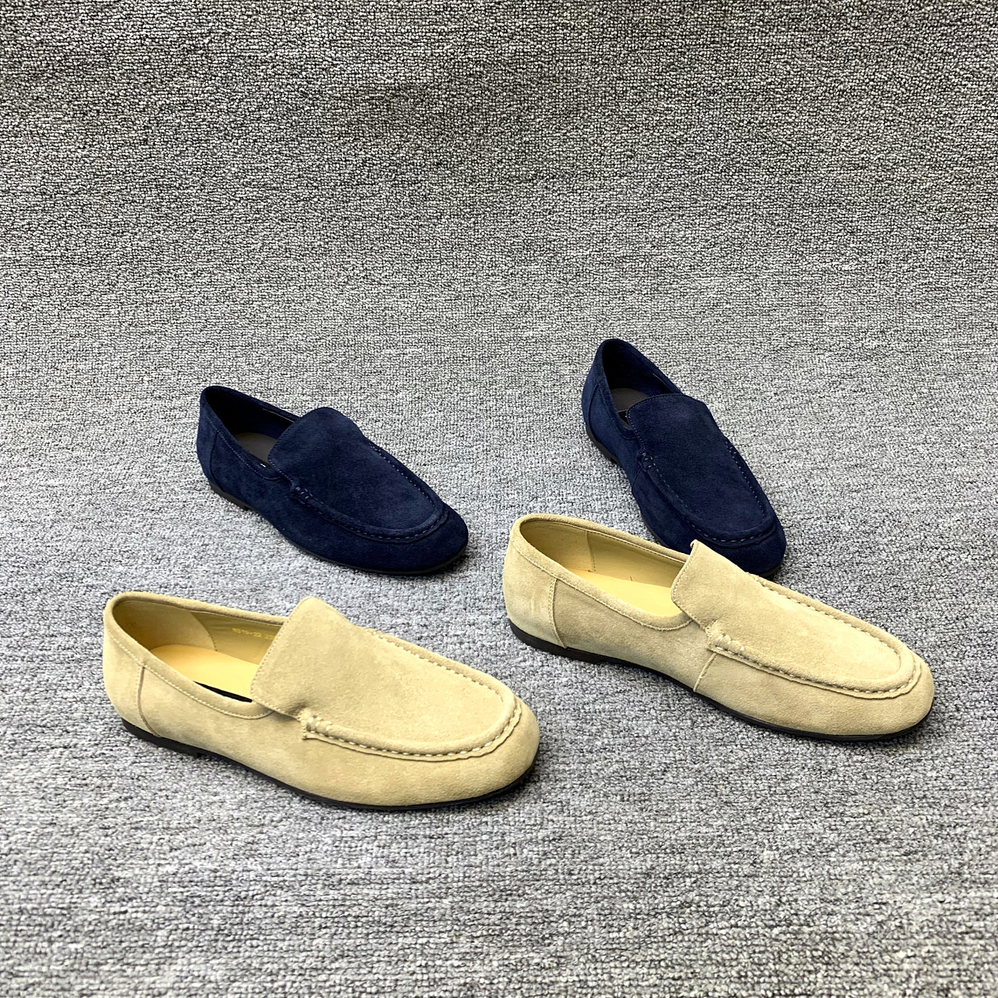 欧洲站女鞋2026春季新款欧货磨砂皮平跟圆头一脚蹬懒人单鞋豆豆鞋,女鞋,乐福鞋（豆豆鞋）,淘宝优惠券,粉丝福利购,淘宝优惠卷