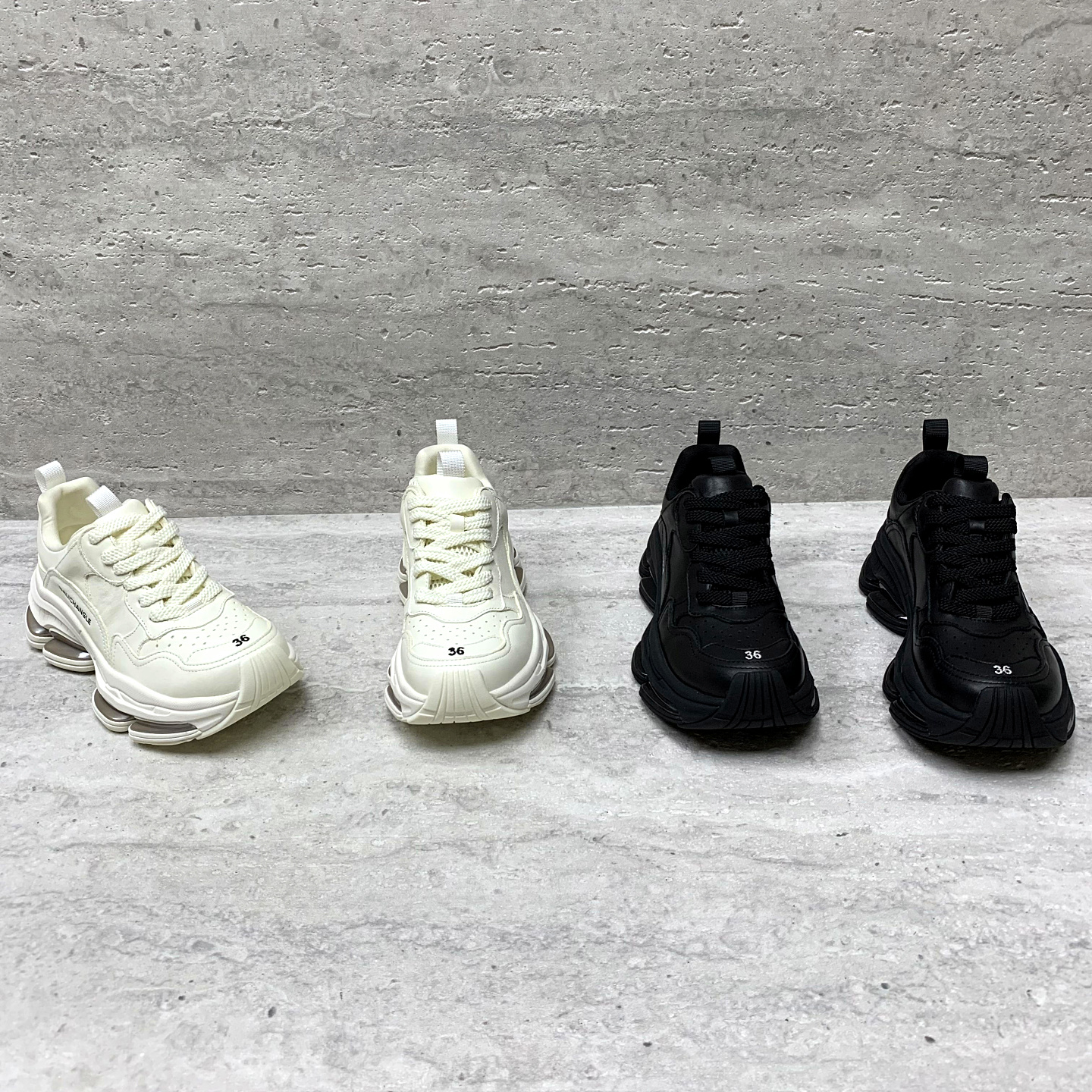 系带网孔松糕底时尚休闲鞋老爹鞋