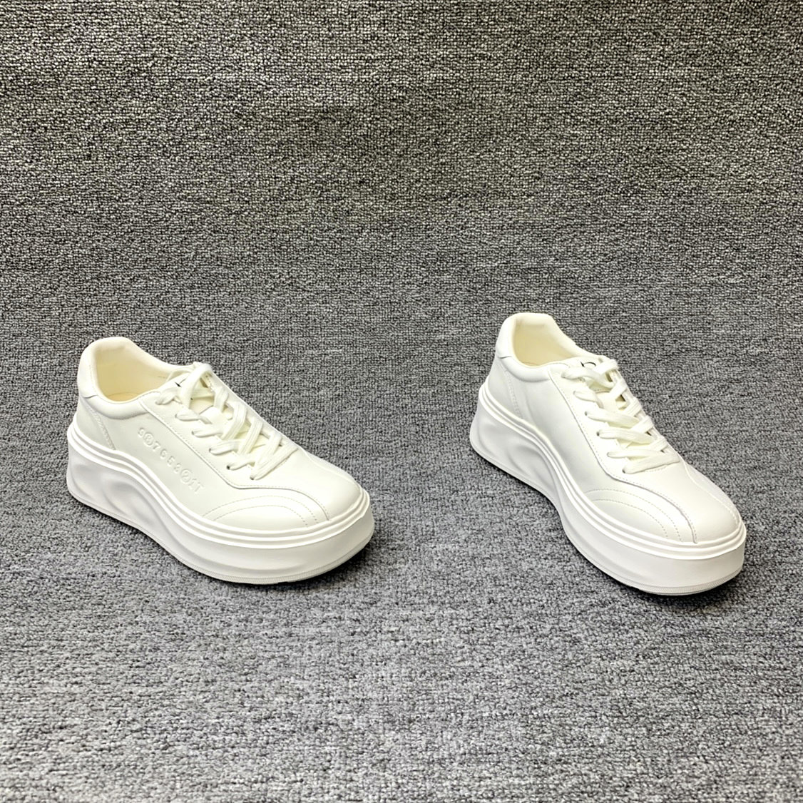 系带厚底轻便休闲鞋板鞋女小白鞋