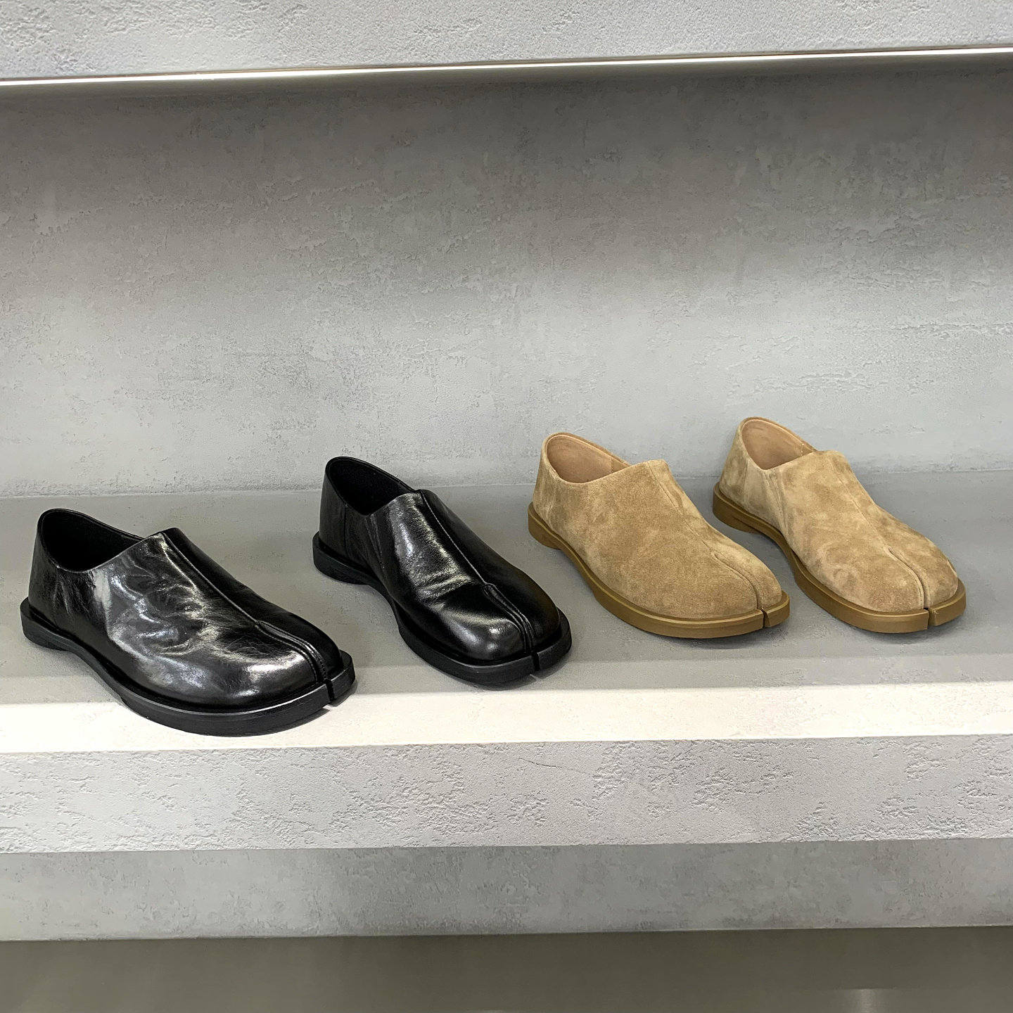 欧洲站女鞋2026春季新款欧货真皮低跟分趾英伦分懒人单鞋乐福鞋女,女鞋,乐福鞋（豆豆鞋）,淘宝优惠券,粉丝福利购,淘宝优惠卷