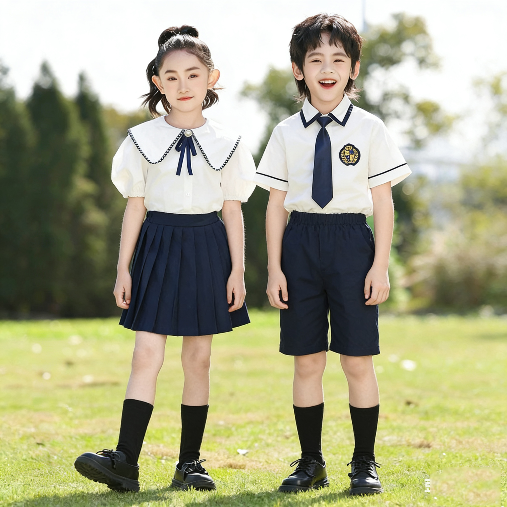 六一儿童演出服幼儿园毕业照夏季班服小学生表演服装朗诵合唱比赛