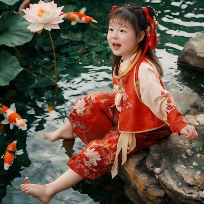 六一演出哪吒服装儿童万圣节cosplay中国风动漫男女童哪吒表演服