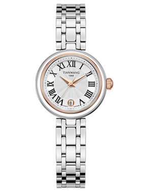 【精致美人】天王手表26MM精致罗马字钉小表盘日历女表31281