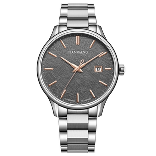 天王表男士自动机械表钢带防水手表时尚新品昆仑系列51319