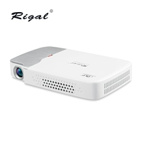 Máy chiếu mới 2019 Regal RD-605 tích hợp pin gia đình văn phòng micro chiếu HD điện thoại di động không dây wifi máy chiếu thông minh với màn hình nhỏ chiếu rạp chiếu phim tại nhà - Máy chiếu máy chiếu led