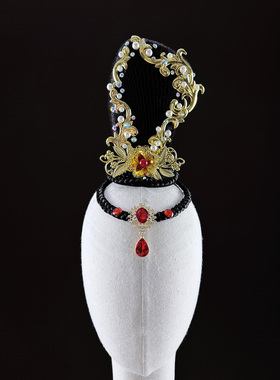 桃李杯剧目新款古典舞蹈红艳凝香舞蹈头饰飞天敦煌舞台表演头饰品