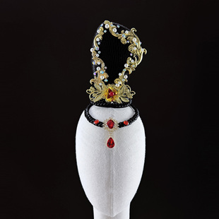 桃李杯剧目新款古典舞蹈红艳凝香舞蹈头饰飞天敦煌舞台表演头饰品