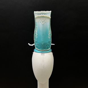 古典舞瓷影舞蹈头饰中国风群舞青花瓷走秀表演演出头饰品艺考定制