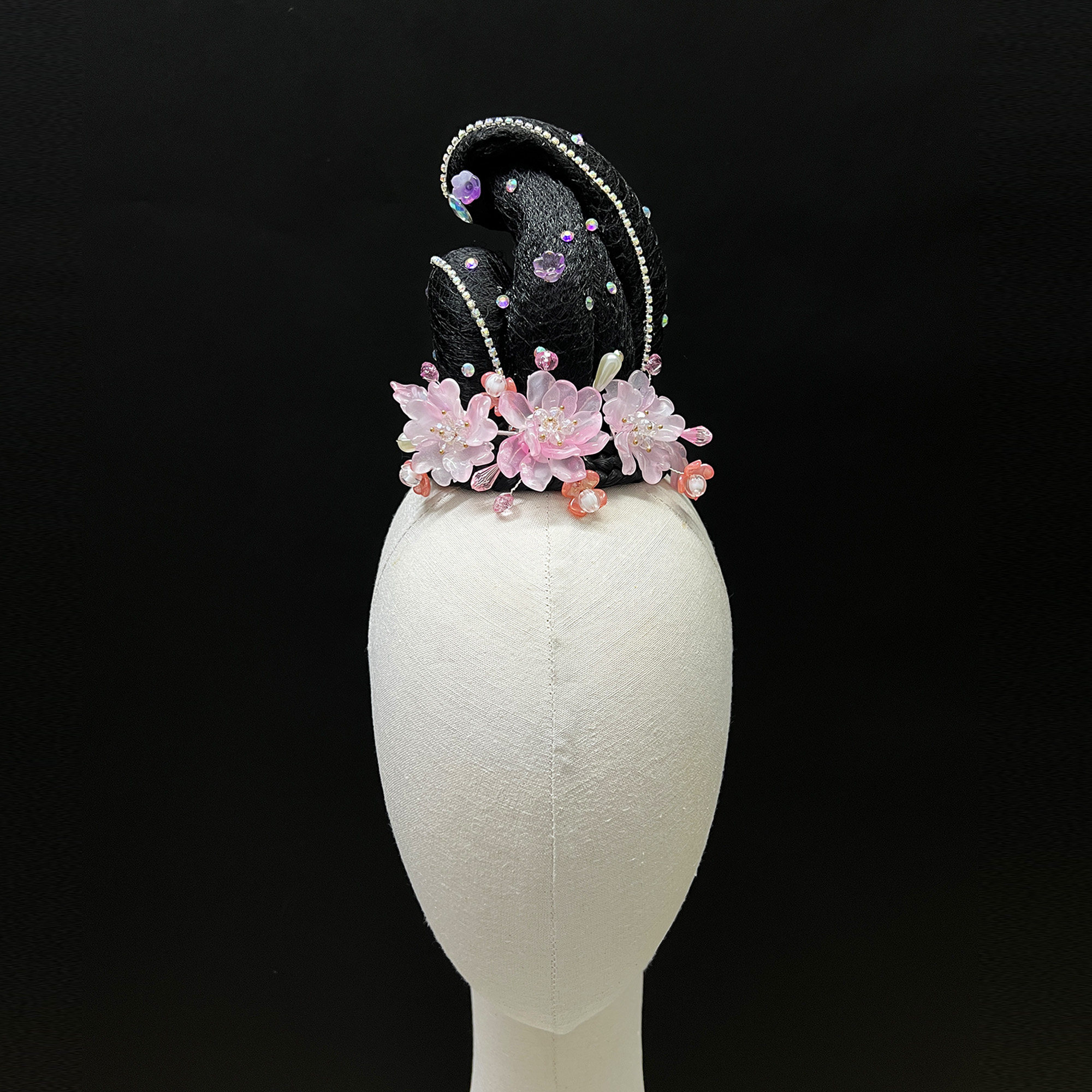 古典舞蹈折枝盼簪花引豆蔻且看行云独舞艺考演出表演假发头饰定制